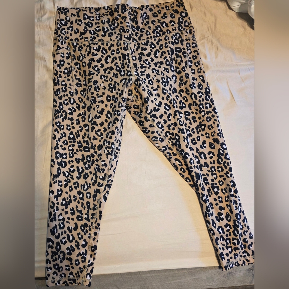 Womens Plus Size Champion Leopard Print Legging